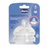 CHICCO Natural Feeling szilikon etetcumi gyors folys 6h 2db CH0810472