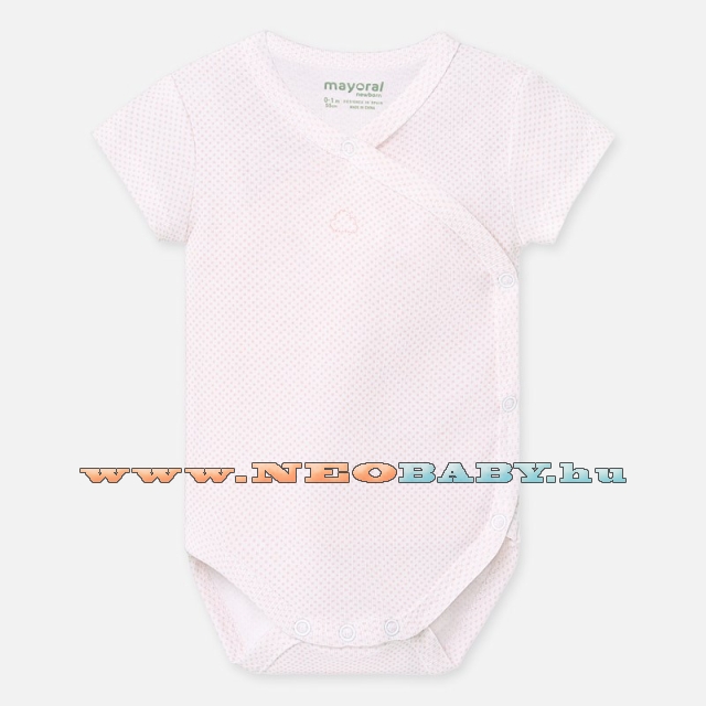 MAYORAL MODA rvid ujj Body / Babyrosa 1A - 12 h 1768 - 38