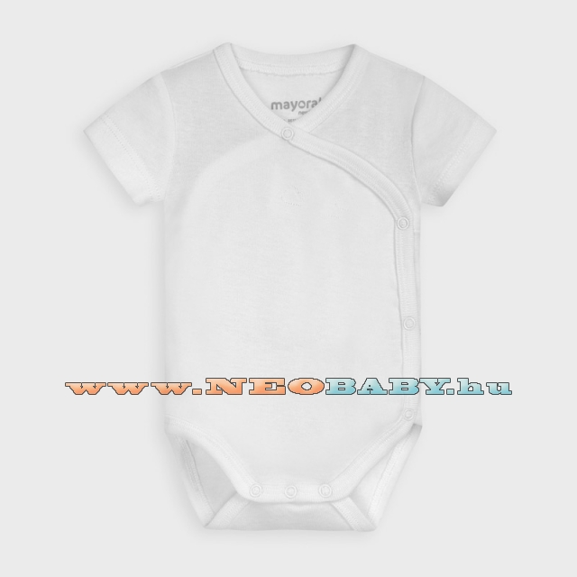 MAYORAL MODA rvid ujj body / Weiss- Newborn Boy - 1C - 6-9 h 2761 - 54