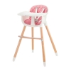 KINDERKRAFT Sienna 2in1 etetszk fa lbbal Pink