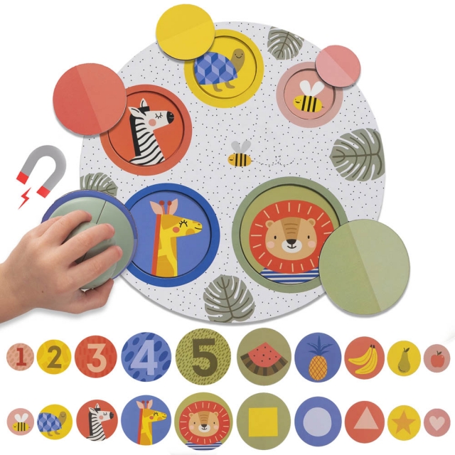 TAF TOYS Magnetic Peek-A-Boo puzzle mgneses jtk 12885