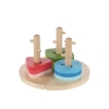 ZOPA Fa jtk Montessori puzzle geometriai formk