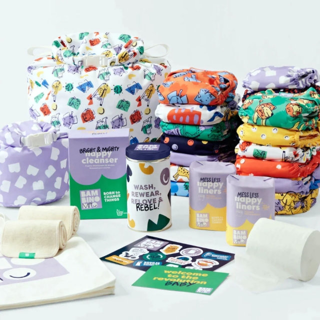 Image of Újrahasználható pelenka szett changemaker bundle brave and bold buncmbb