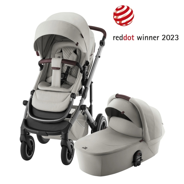 BRITAX-RMER Smile 5Z Lux multifunkcis babakocsi szett mzeskosrral Linen Grey