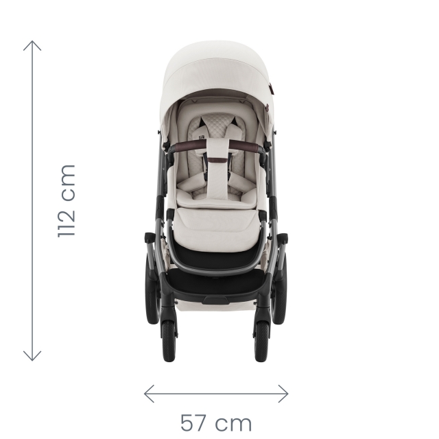 BRITAX-RMER Smile 5Z Lux multifunkcis babakocsi szett mzeskosrral Linen Grey