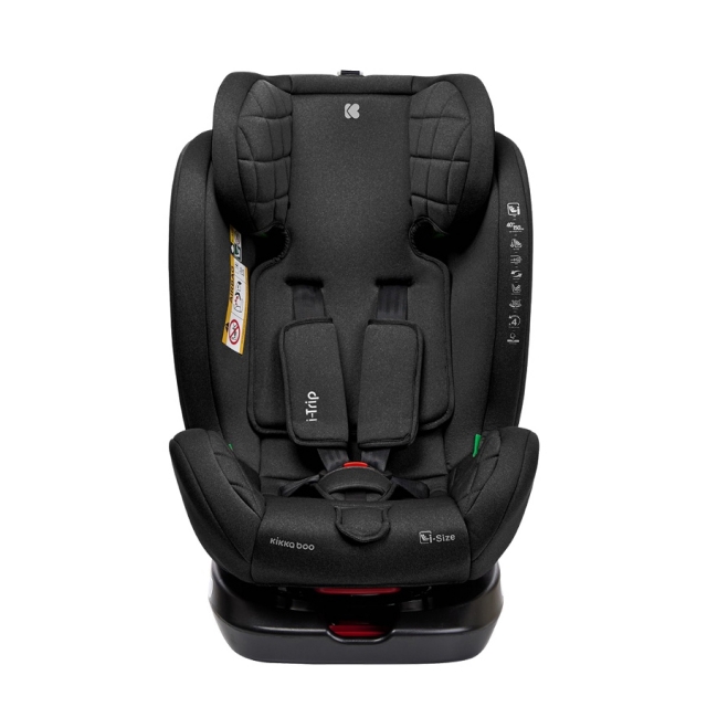 KIKKABOO i-Trip 360 fok i-Size Isofix gyerekls 40-150cm Fekete