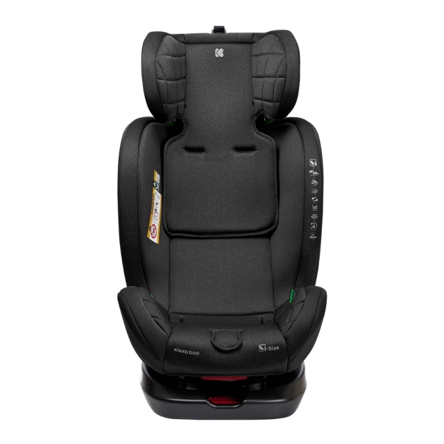 KIKKABOO i-Trip 360 fok i-Size Isofix gyerekls 40-150cm Fekete