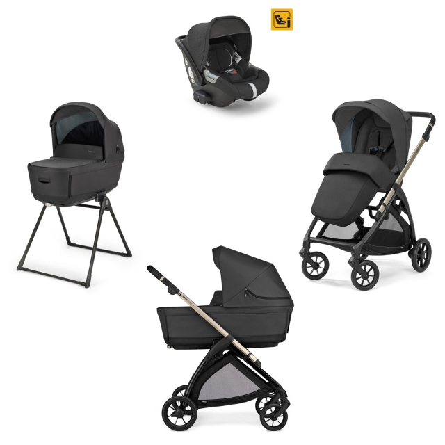 Image of Electa quattro 4in1 babakocsi mózeskosárral és darwin babahordozóval upper black aae51s0upb