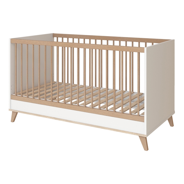 Image of Flip white & oak átalakítható 140-es babaágy