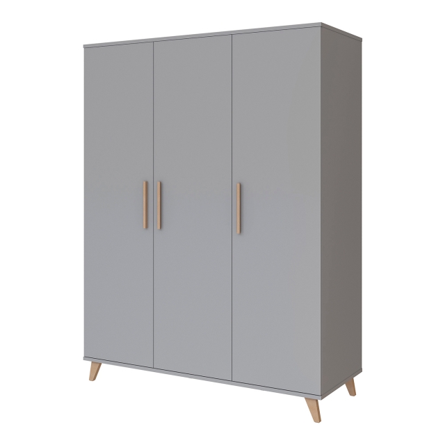 Image of Flip grey & oak 3 osztású szekrény