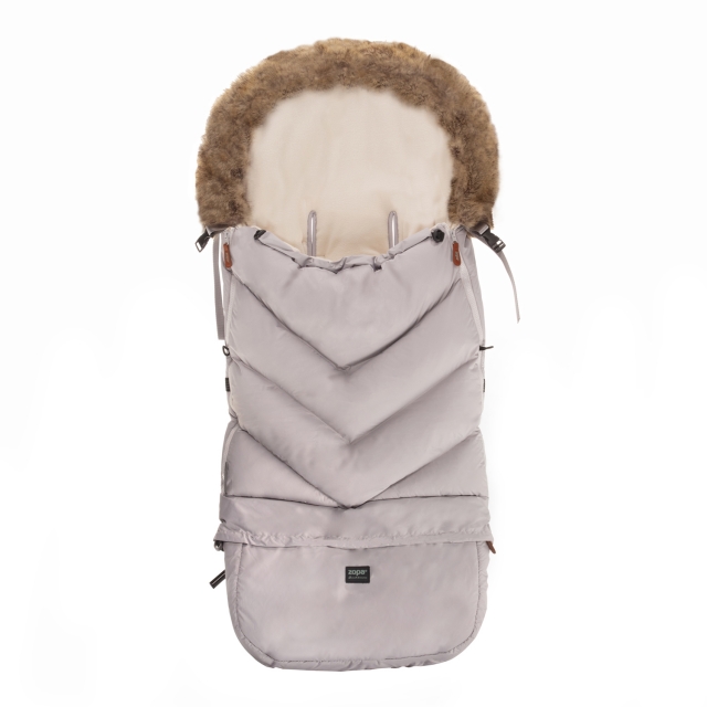Image of Fluffy combi 3in1 bundazsák babakocsiba foggy grey szürke
